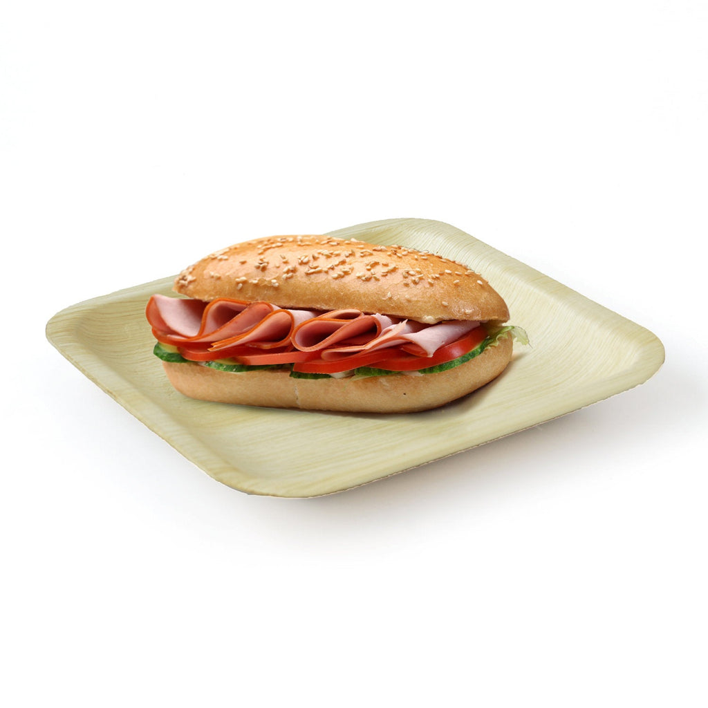 Palm Leaf Square Plates 8" Inch (Set of 100/50/25)