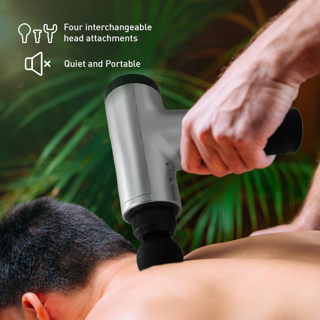 Ultimate Muscle Recovery & Pain Relief Bundle: 6 Speed Massage Gun & Electric Heating Pad